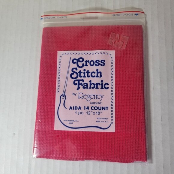 Cross Stitch Fabric by Regency 100% Cotton & Cross Stitch Banjo Cloth - Picture 2 of 9